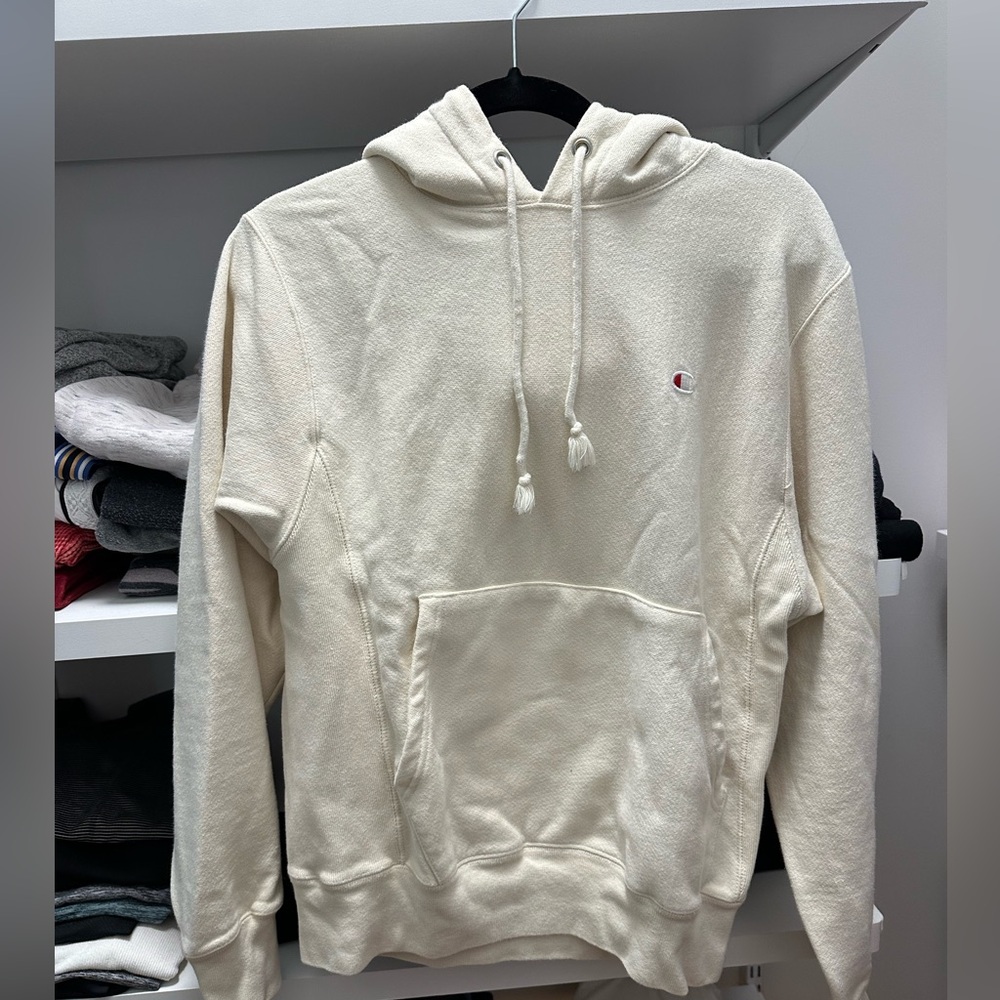 Champion cream hoodie